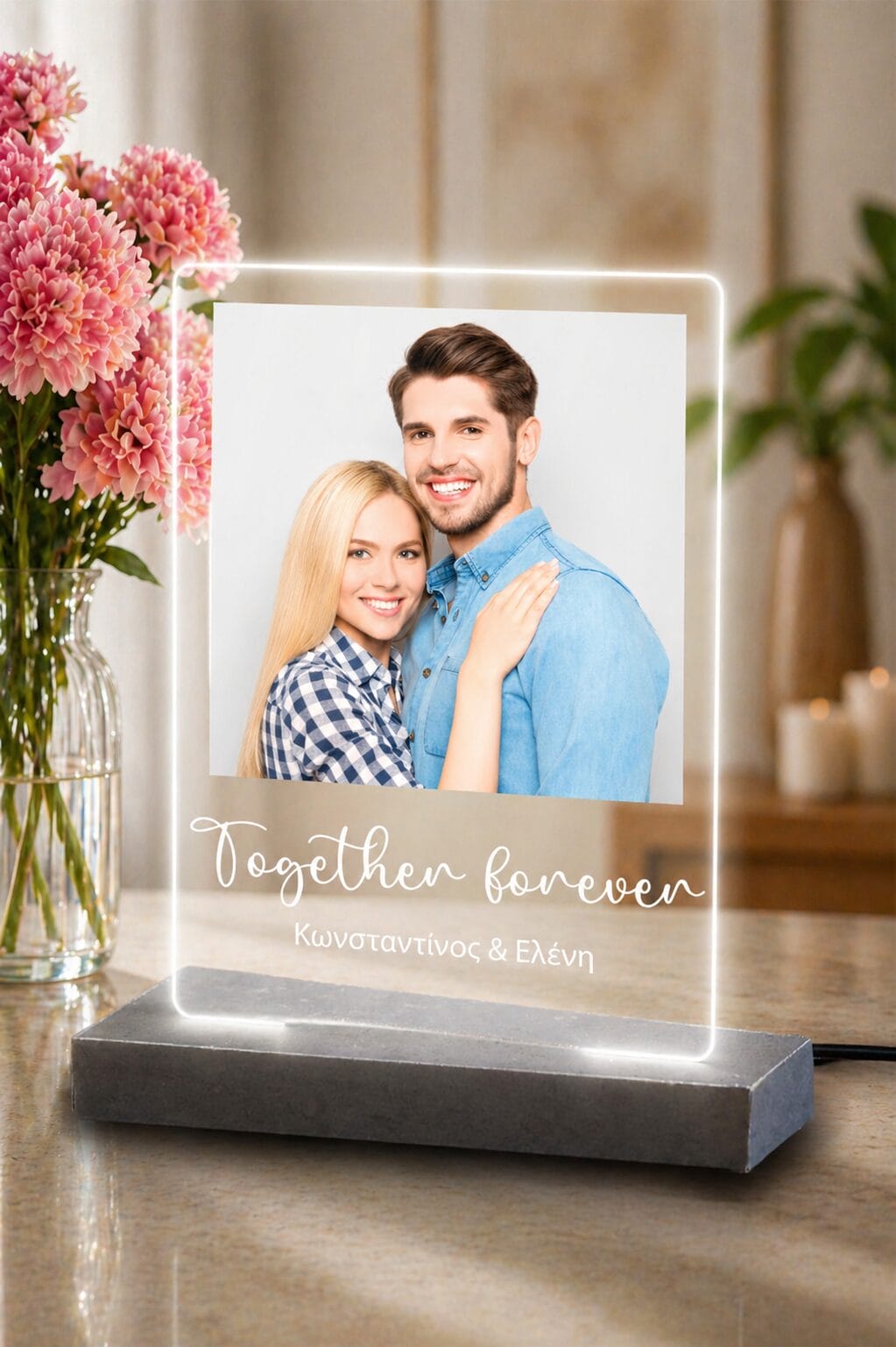 Φωτιστικό Together forever με φωτογραφία