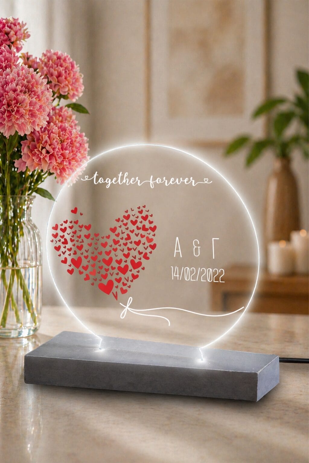 Φωτιστικό Plexiglass Together Forever