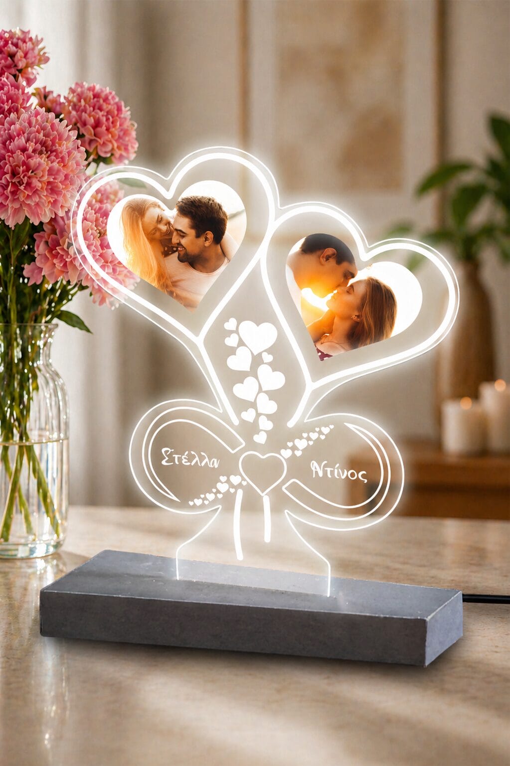 Επιτραπέζιο φωτιστικό Hearts Bouquet