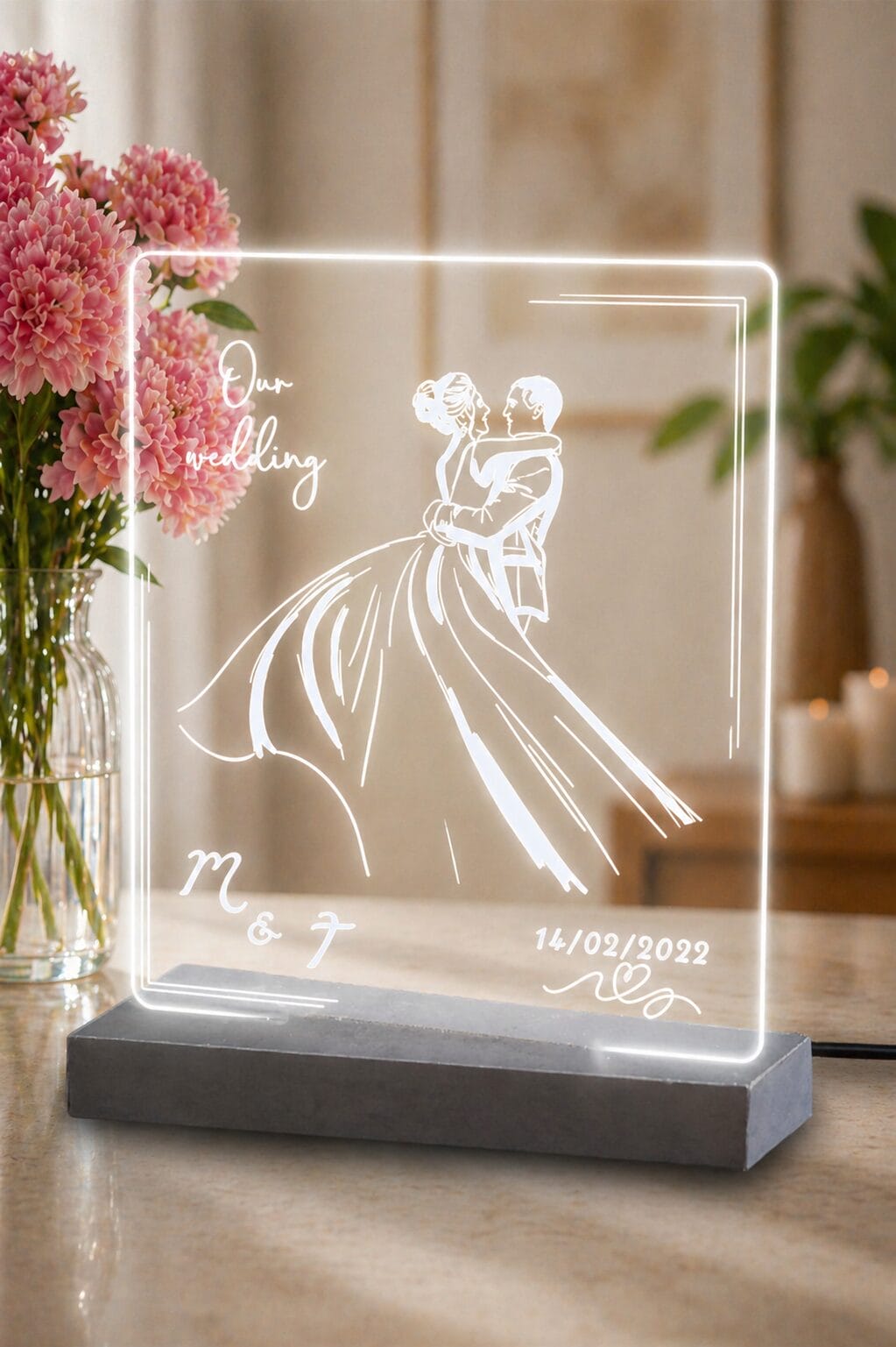 Επιτραπέζιο φωτιστικό Our wedding