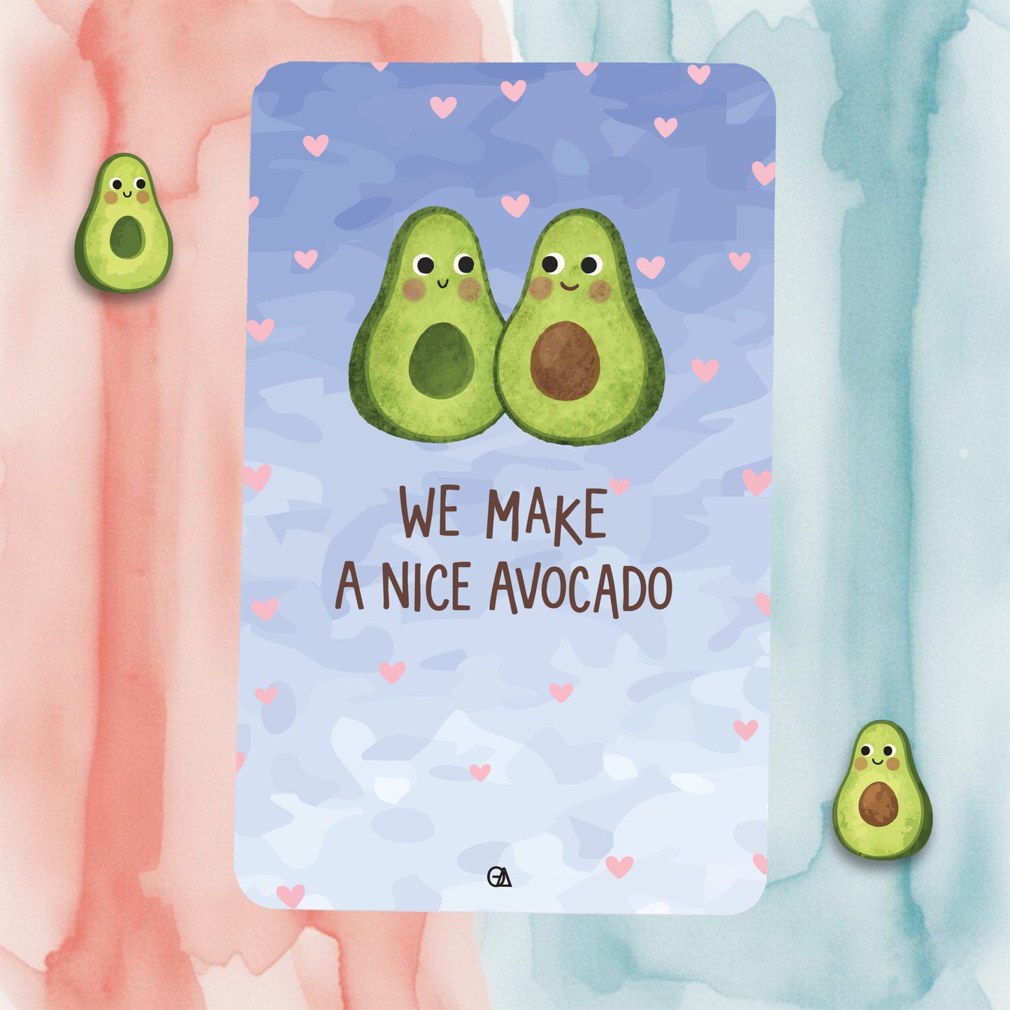 Λαμπάδα Couple We make a nice Avocado — Theodor Creations