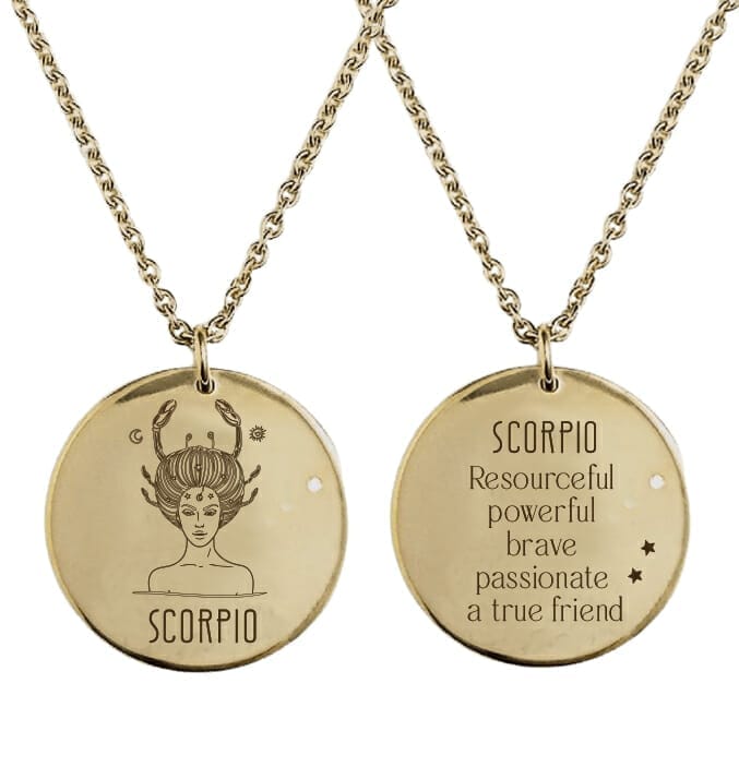 Κολιέ Scorpio 2 όψεων από ατσάλι — Theodor Creations εικόνα 3