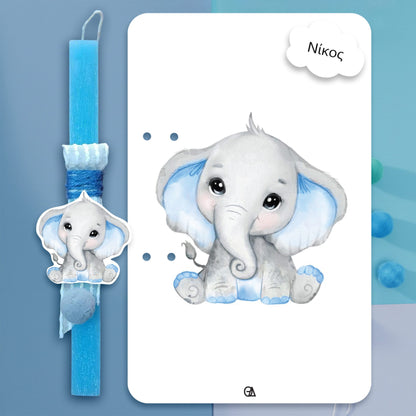 Λαμπάδα first easter elephant — Theodor Creations — εικόνα 2