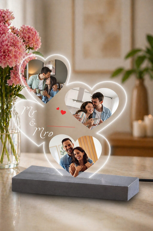Επιτραπέζιο φωτιστικό couple-color-hearts