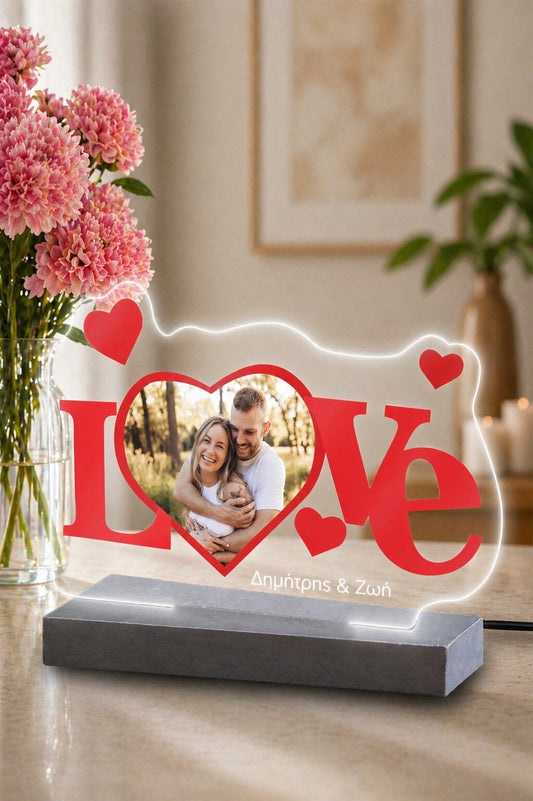 Επιτραπέζιο φωτιστικό couple color LOVE