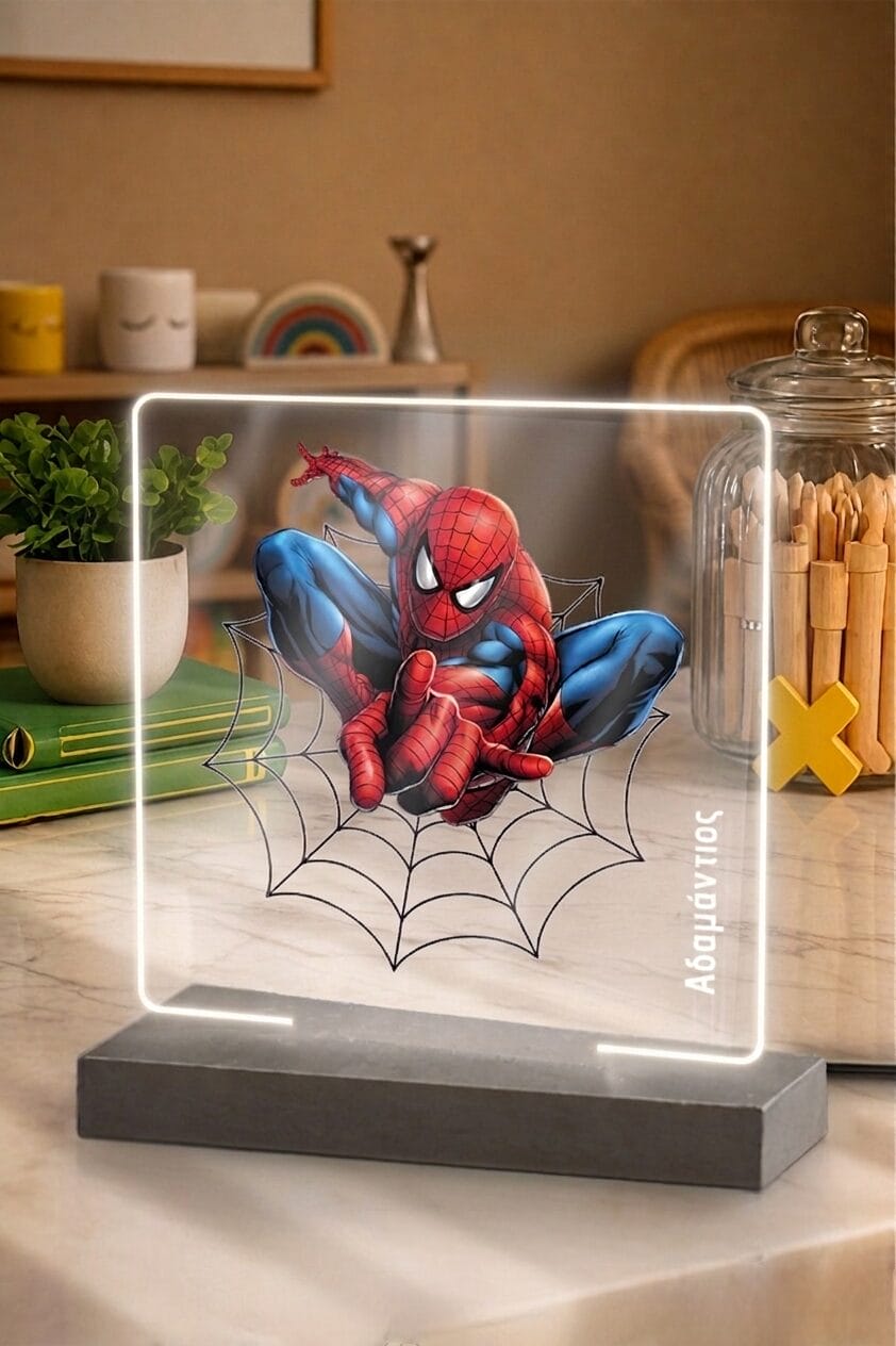 Φωτιστικό Plexiglass Spiderboy