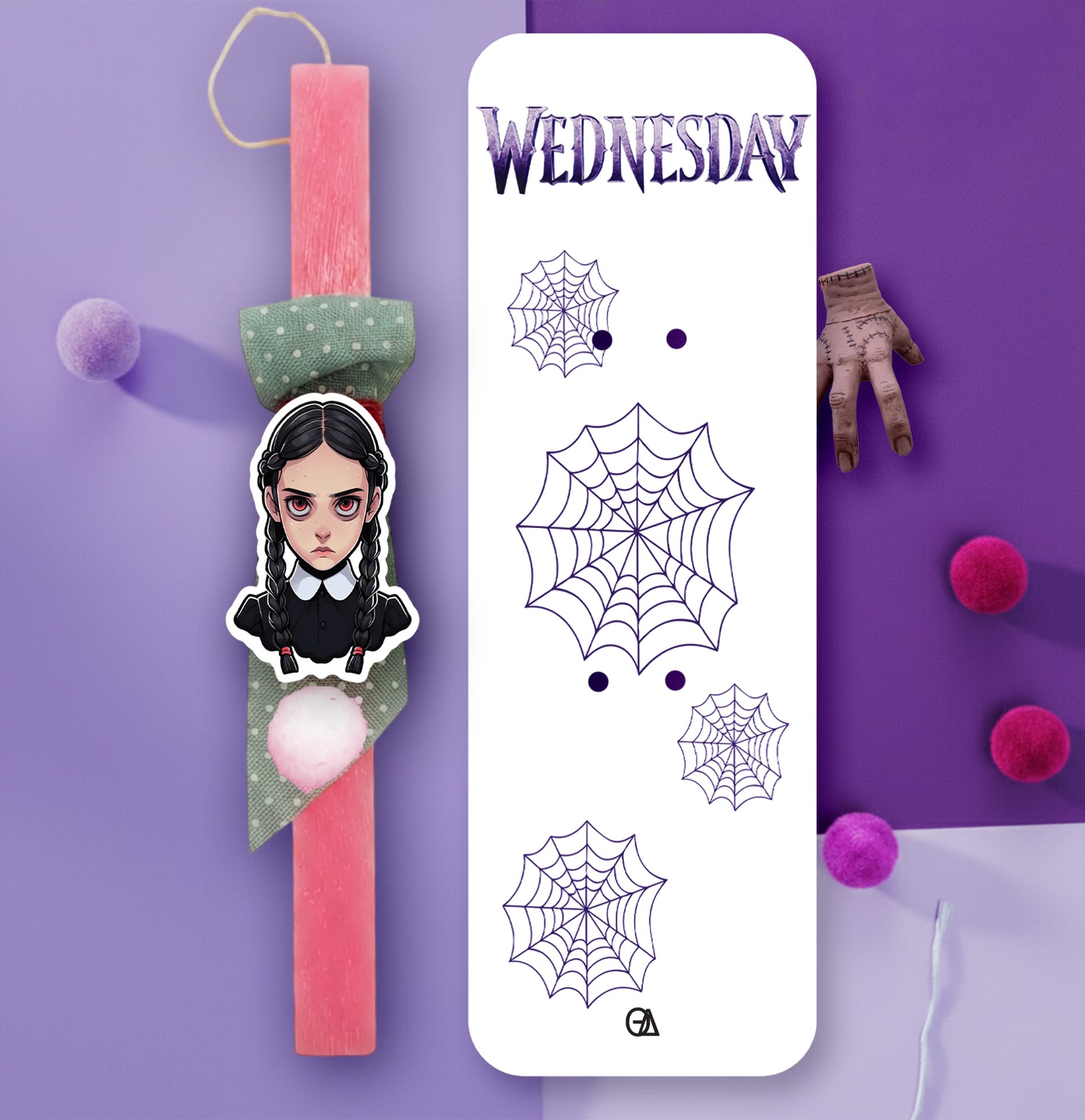 Λαμπάδα Wednesday — Theodor Creations