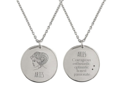 Κολιέ Aries 2 όψεων από ατσάλι — Theodor Creations εικόνα 3