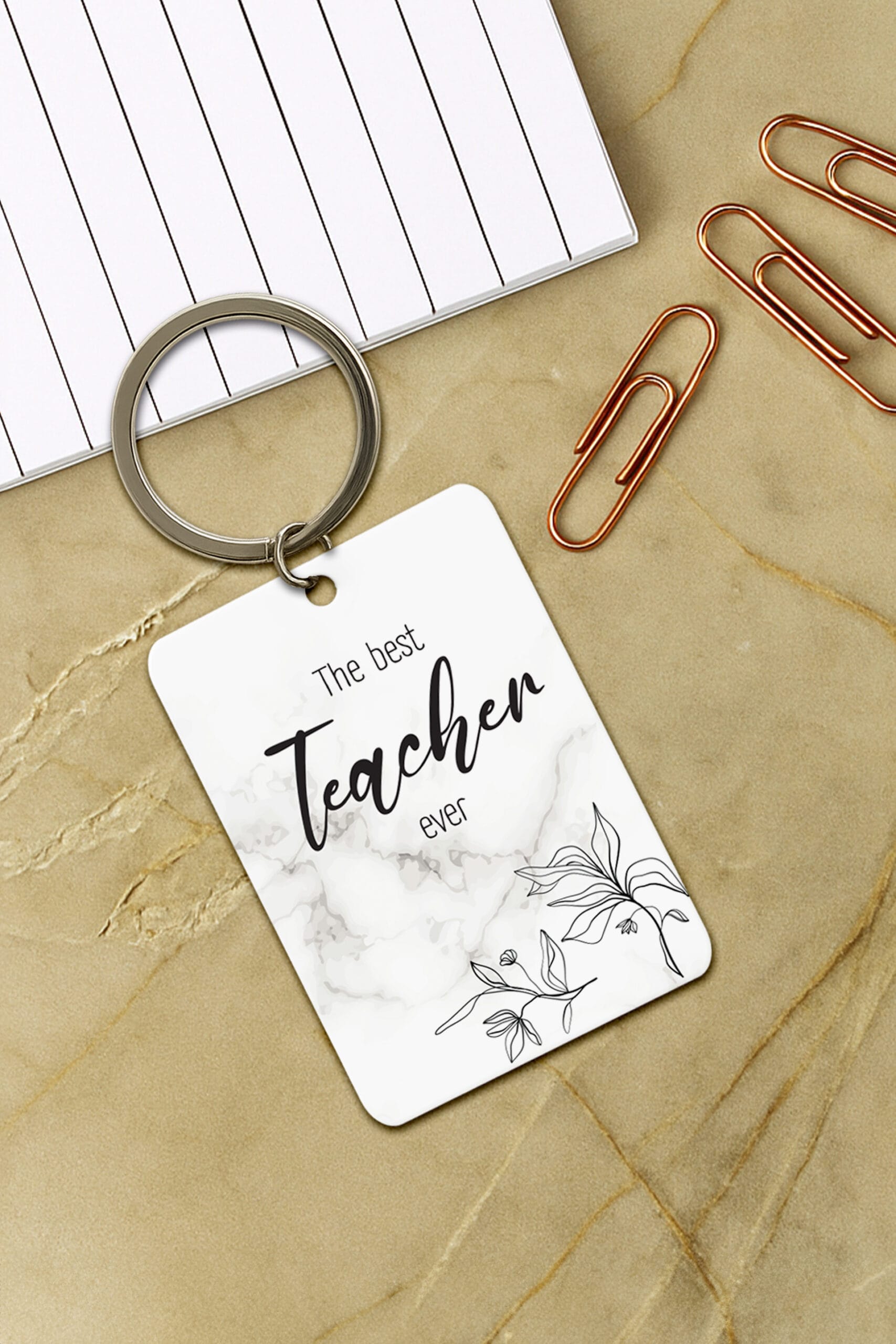 Ξύλινο μπρελόκ best teacher