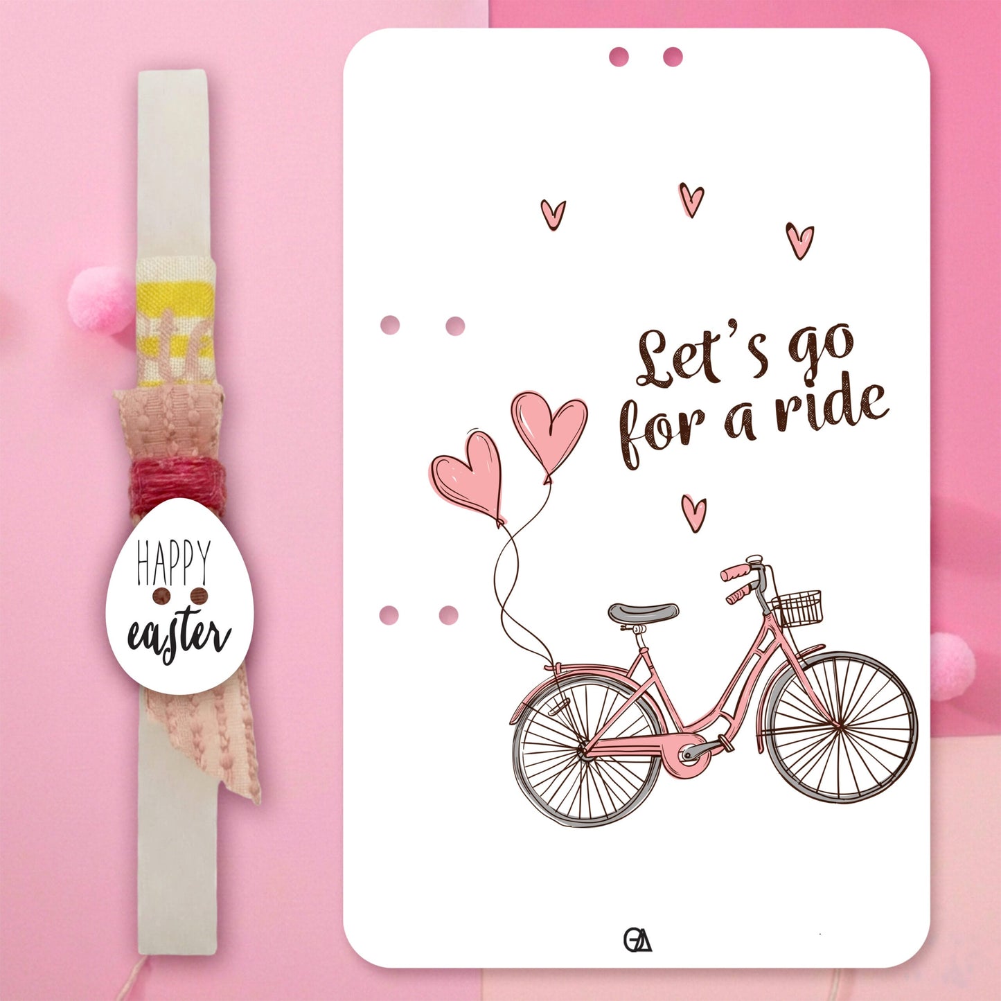 Ξύλινη λαμπάδα bicycle — Theodor Creations