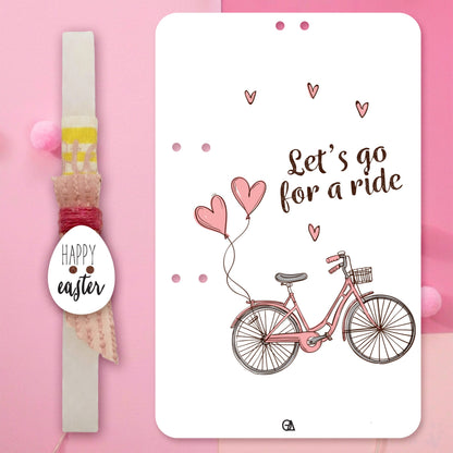 Ξύλινη λαμπάδα bicycle — Theodor Creations