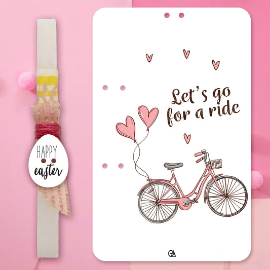 Ξύλινη λαμπάδα bicycle — Theodor Creations