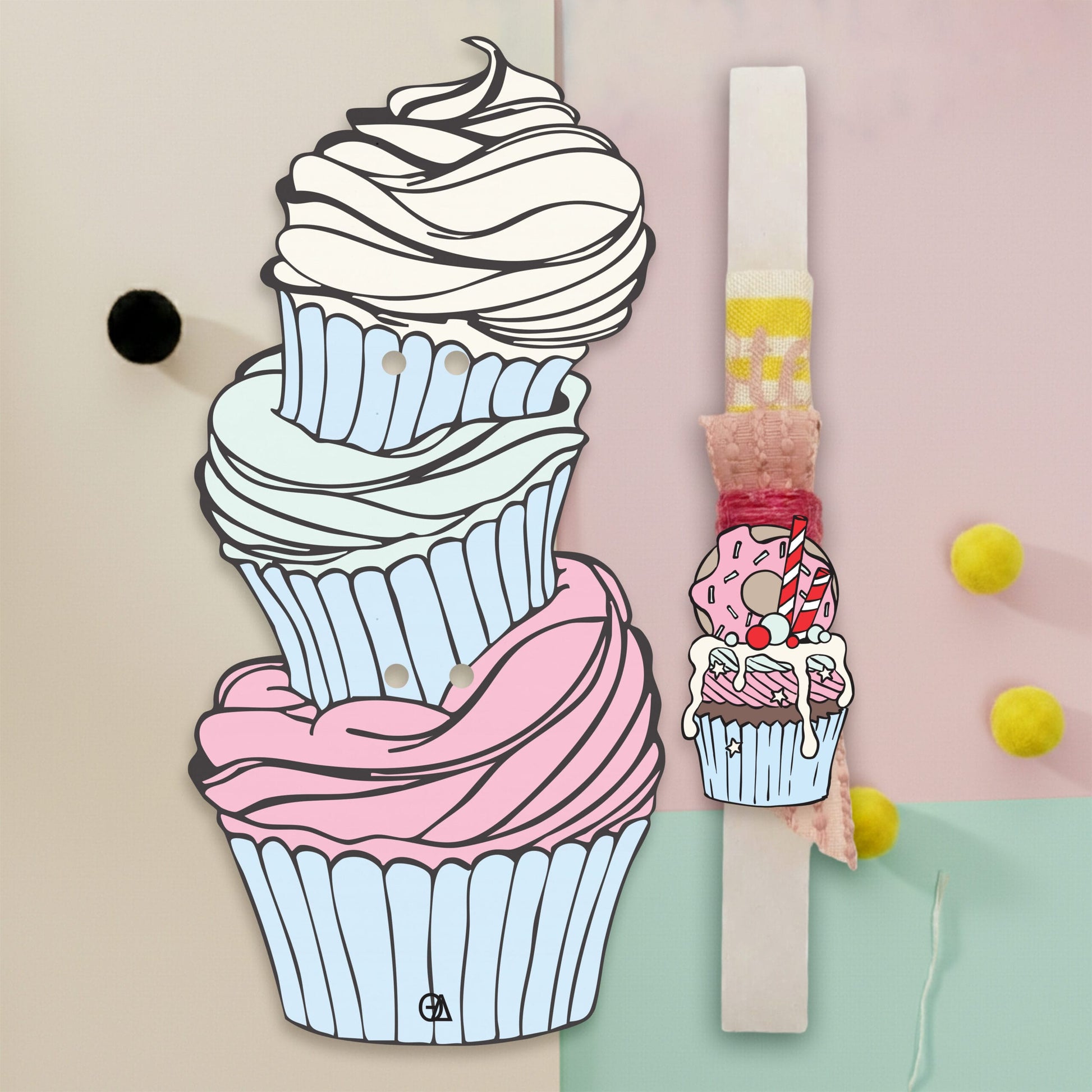 λαμπάδα Cupcakes — Theodor Creations