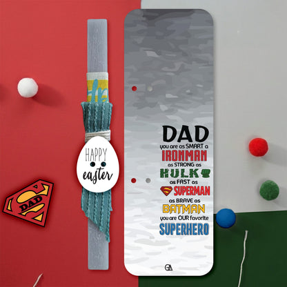 Λαμπάδα Superheroes Dad — Theodor Creations