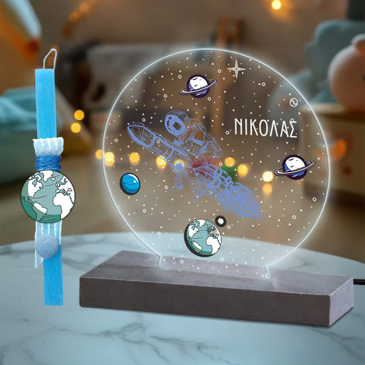 Λαμπάδα Διάστημα με plexiglass