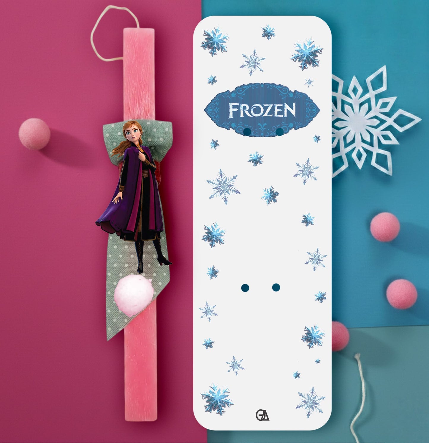 Λαμπάδα Frozen (Anna) — Theodor Creations