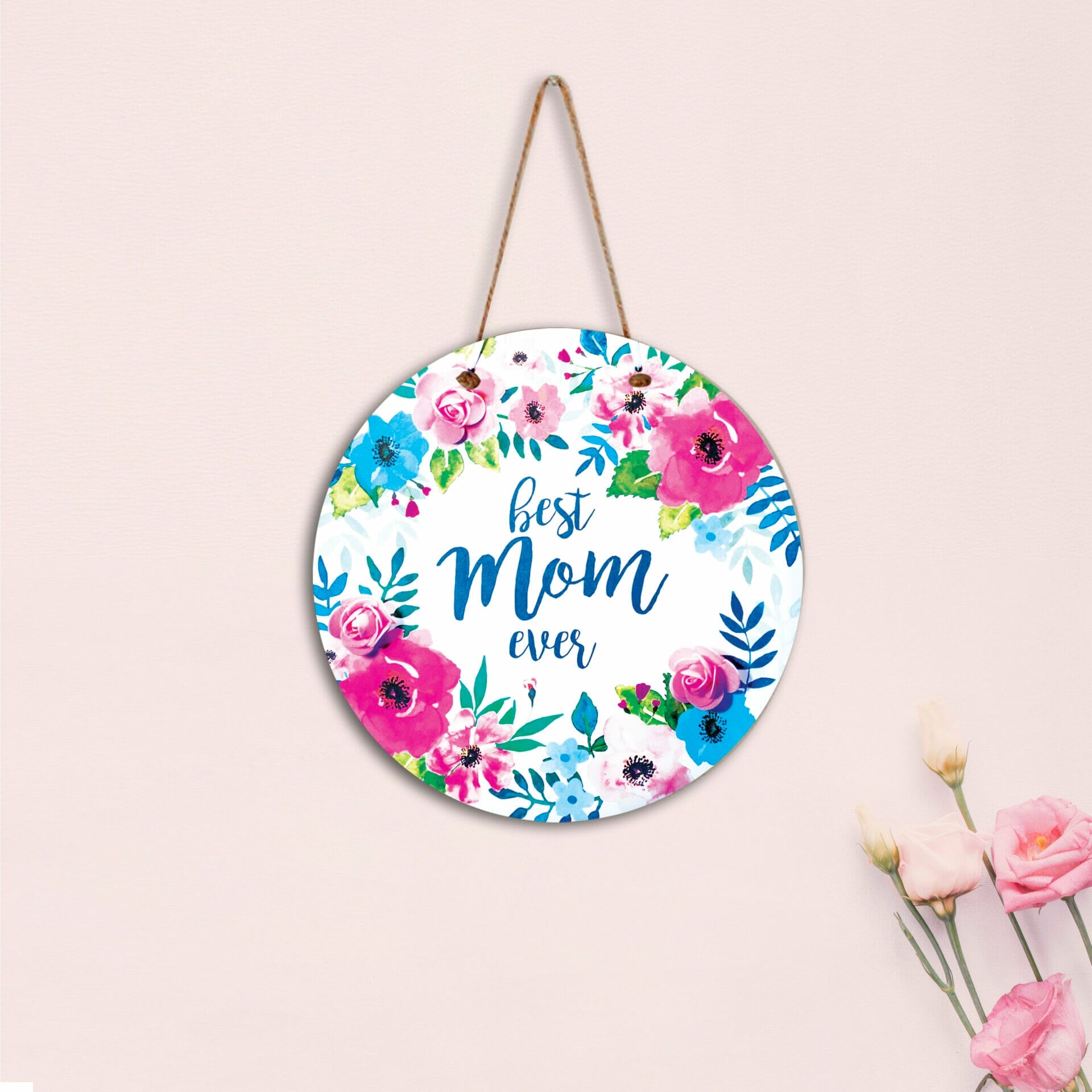 Ξύλινο καδράκι mom κρεμαστό 4