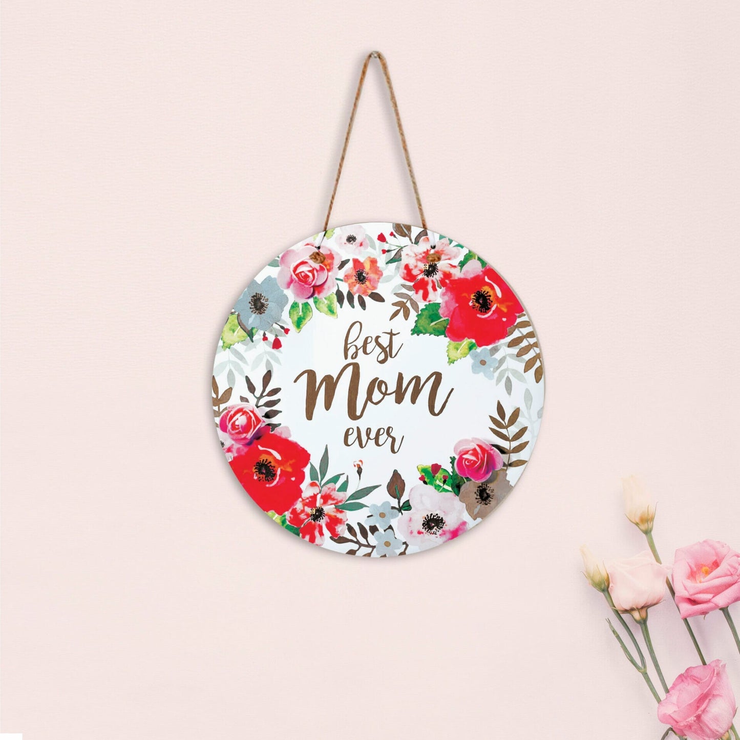 Ξύλινο καδράκι mom κρεμαστό 3