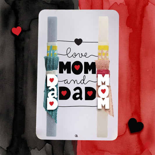 Σετ λαμπάδες Mom &amp; Dad