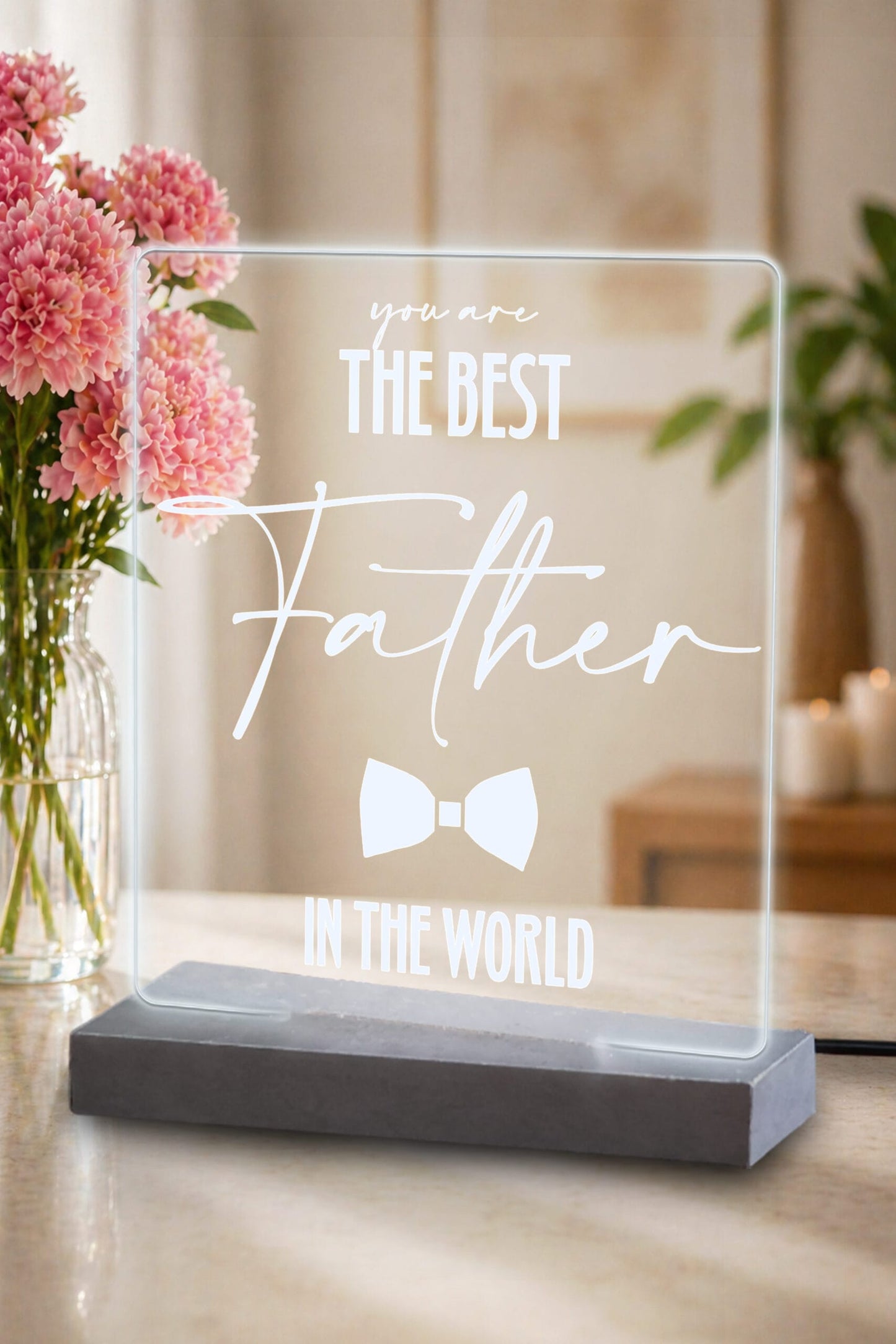 Φωτιστικό plexiglass the best father