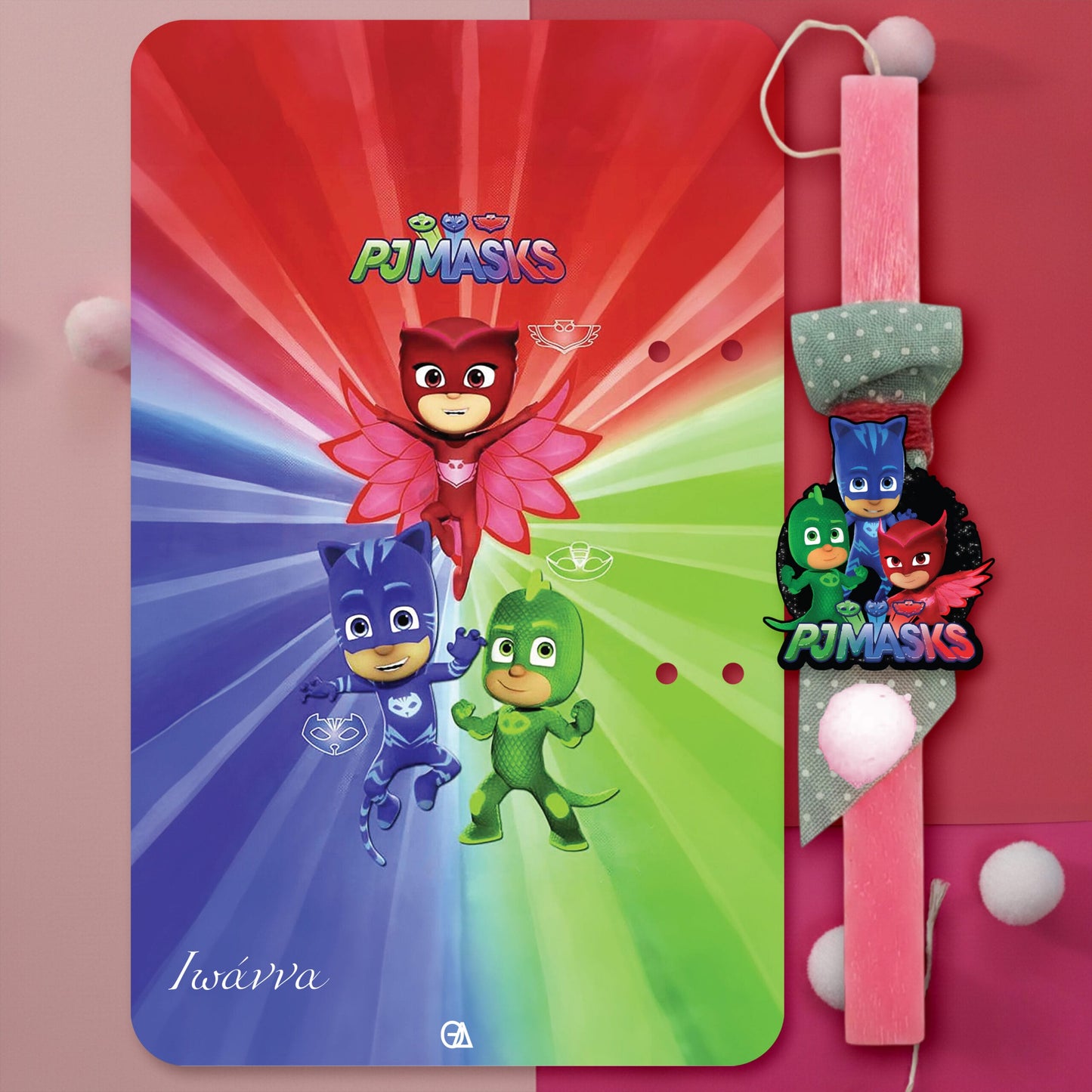 Λαμπάδα PJ Masks — Theodor Creations — εικόνα 4