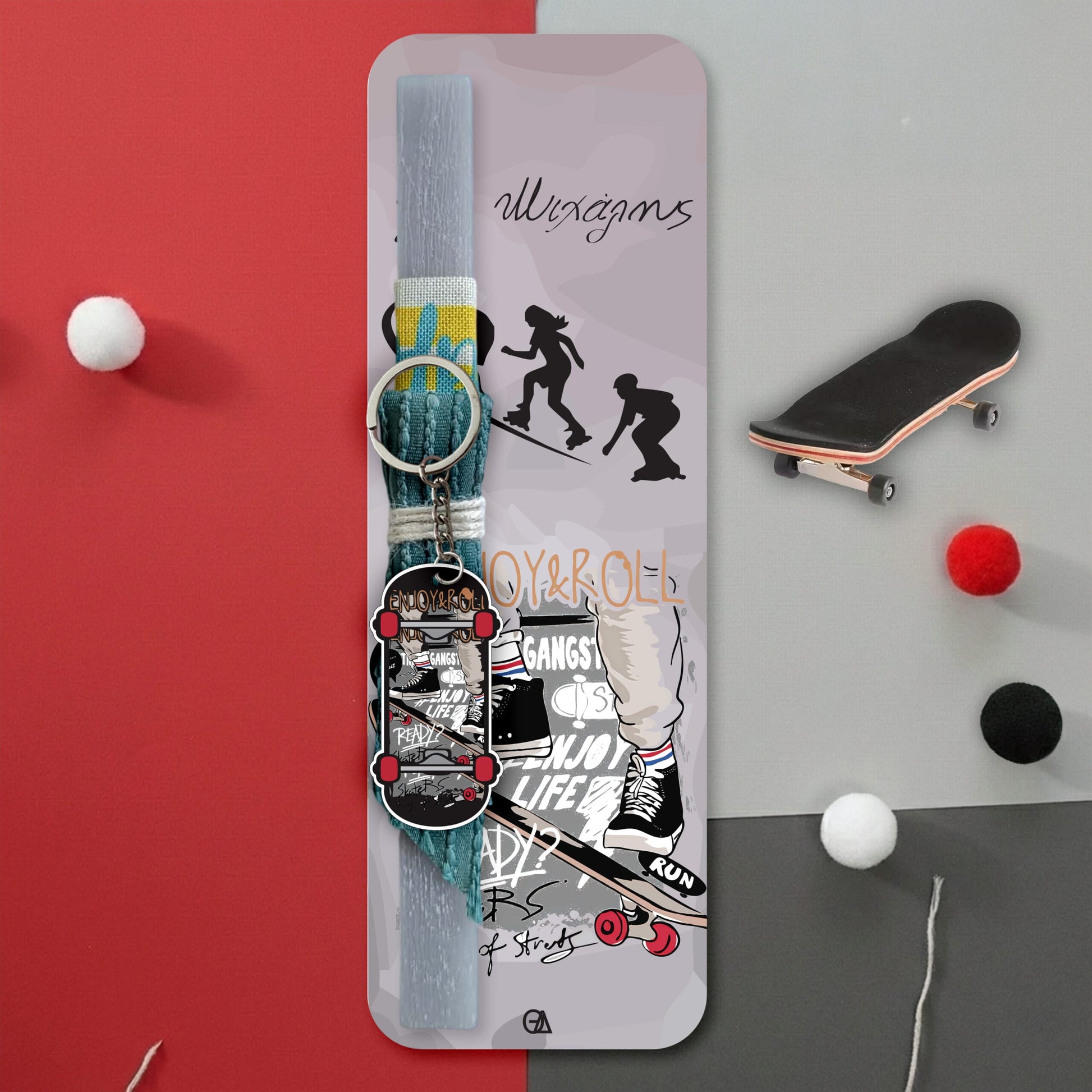 Λαμπάδα Skateboard μπρελόκ