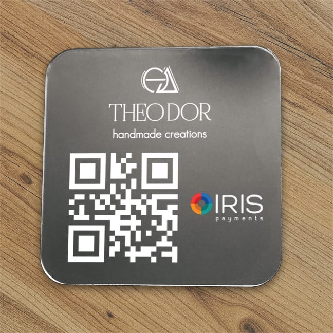 Tap or Scan- Iris Payments Εταιρικό επιτραπέζιο — Theodor Creations εικόνα 4