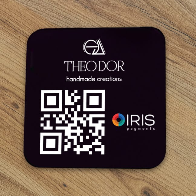 Tap or Scan- Iris Payments Εταιρικό επιτραπέζιο — Theodor Creations εικόνα 3